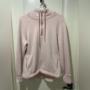 Athleta Orchid Pink Cozy Karma 1/4 Quarter Zip Hoodie Sweatshirt